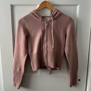 Pink Rose - Zip Sweater